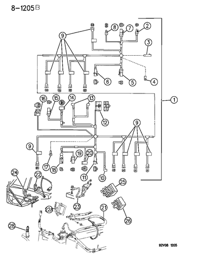 Wiring, Starter (All Insul. & Term. Serv. In Wiring)