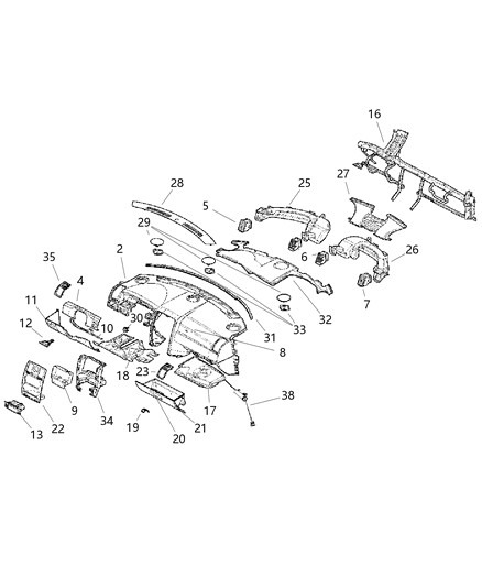 Seal Instrument Panel