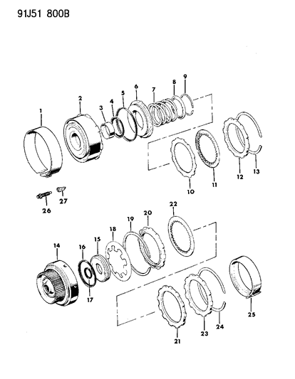 Spring, Rr. Clutch Piston, Use W/4505159,161,162 Trans.