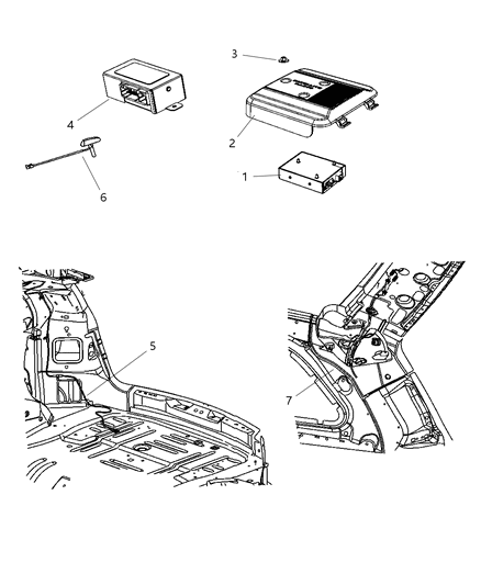 New 2006-2008 Fits Chrysler Pacifica Wiring-Radio - Part # 4868948AB