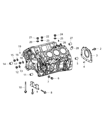 New 2007-2009 Fits Chrysler Sprinter 2500 Plug-Pipe - Part # 6104470AA