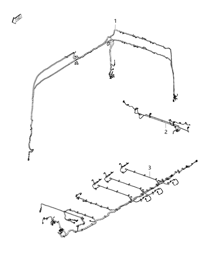 New 2015 Fits Chrysler 1500 Wiring-Body Left - Part # 4727729AF