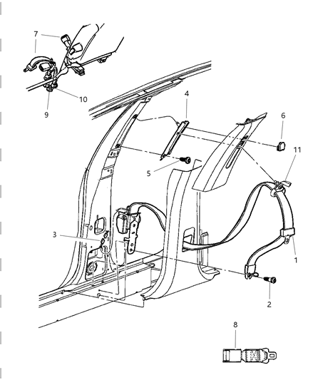 Seat Belt Front Outer