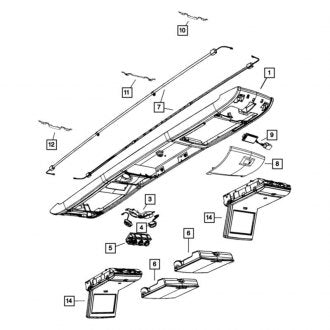 New OEM Front Video Monitor Fits, 2008-2009 Chrysler Town and Country - Part # 1CM00DW1AI