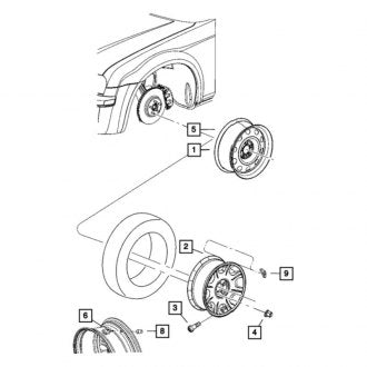 New OEM Wheel Fits, 2006 Chrysler 300 - Part # 1CM88RXFAA