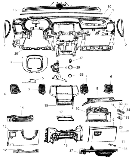 Applique Instrument Panel