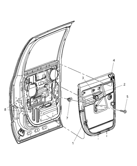 Panel Rear Door Trim