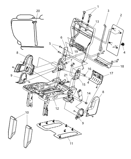 Panel Rear Seat Back