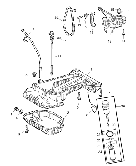 Cap And Filter Assembly Oil