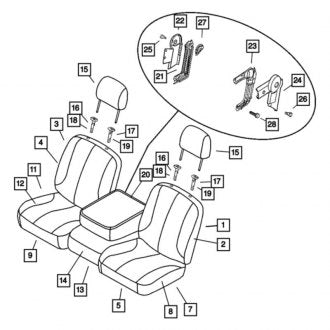 New OEM Front Left Seat Cover Fits, 2006 Dodge Ram - Part # 1DM731D5AA