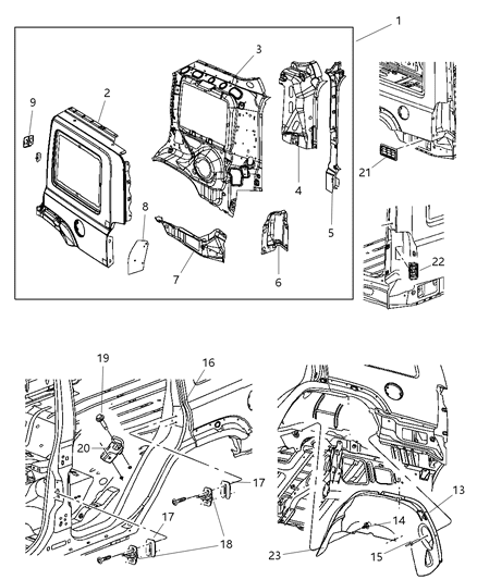 New 2008 Fits Chrysler Commander Striker-Seat Back Latch - Part # 55197159AC