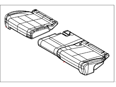 Cover Rear Seat Cushion 2Nd Row