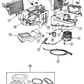 Motor, Blower, W/Wheel