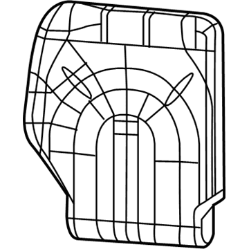 New 2021 Fits Chrysler Voyager Rear Seat Back Cover - Part # 6ED20ML8AB