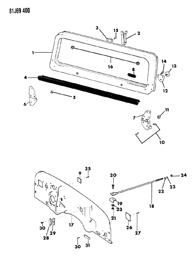 New 1984-1986 Fits Chrysler Wrangler Loop - Part # J0663808