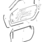 Retainer Door Glass Weatherstrip