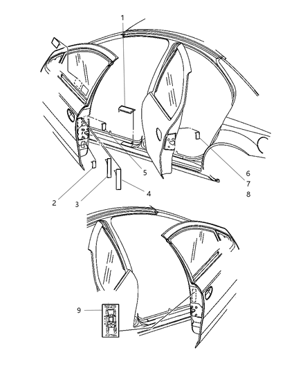 New 2002-2005 Fits Chrysler Neon Label - Part # 4656997AB