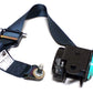 New OEM 1991-1994 Saturn SL1 Driver Rear Seat Belt Sapphire Blue, Part # 21048284