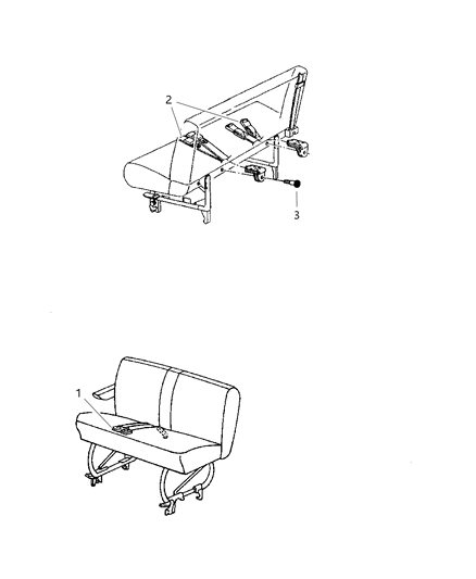 Seat Belt 3 Passenger Inner