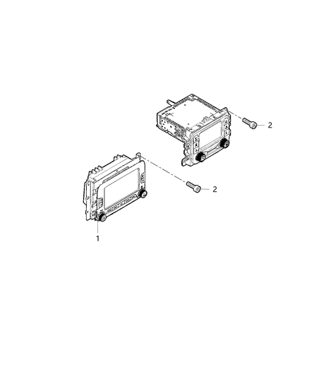 New 2019-2020 Fits Chrysler Renegade Radio-Multi Media - Part # 7CU08LXHAA
