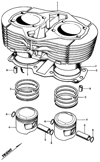 Ring Set, Piston (Over Size) (0.25)
