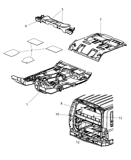 New 2006-2007 Fits Chrysler Commander Cover-Module - Part # 5KC49ZJ8AD