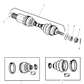 Shaft Axle Half
