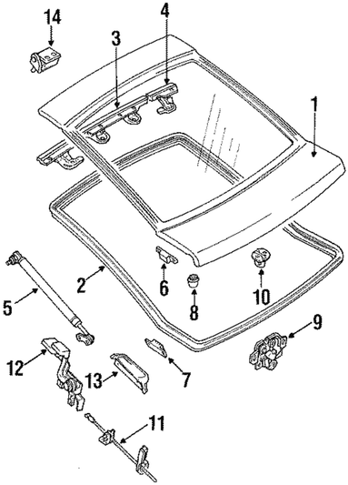 OEM (Mitsubishi) - Support Cylinder - Part # MB422902