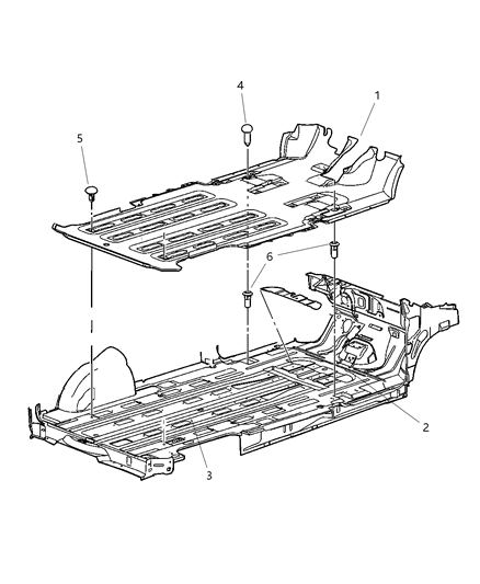 New 2003 Fits Chrysler Grand Caravan, Town & Country Carpet-Floor - Part # XA43WL8AB
