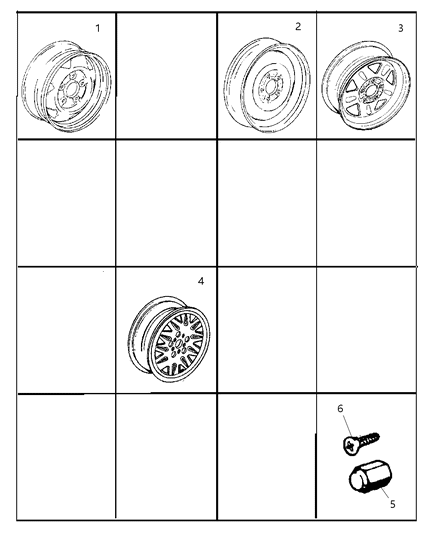 New 1998-1999 Fits Chrysler Grand Cherokee Wheel - Part # 5GC85MA8AA