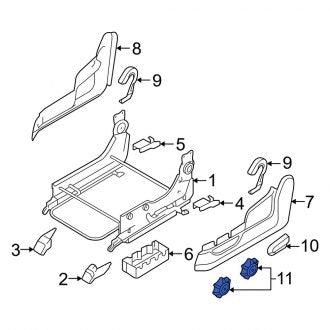 New Fits Kia, Front Left Seat Height Adjuster Handle - Part # 889041C000WK