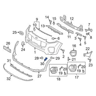 New Fits Kia, Left Valance Panel Bracket - Part # 86553D9000