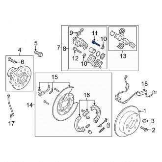 New Fits Kia, Disc Brake Caliper Pin - Part # 581612F300