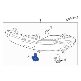 New Fits Kia, Rear Fog Light Bulb - Part # 1864221008L