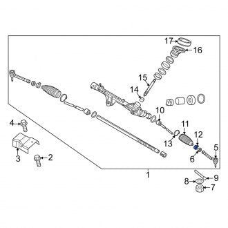 New Fits Kia, Rack and Pinion Bellows Clamp - Part # 56527A4050