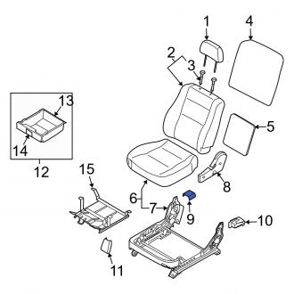 New Fits Kia, Front Right Forward Seat Track Cover - Part # 885613E100WK