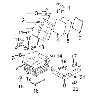 New Fits Kia, Front Left Seat Back Recliner Adjustment Handle - Part # 9K2NA88155WK