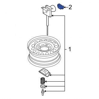 New Fits Kia, Spare Tire Hoist Insulator - Part # 628513