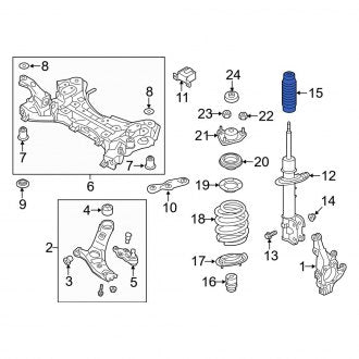 New Fits Kia, Suspension Strut Bellows - Part # 546252W000