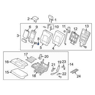 New Fits Kia, Left Seat Armrest Cap - Part # 899323X100VA