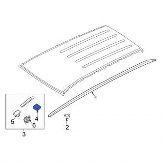 New Fits Kia, Roof Molding Insulator - Part # 87237S9010