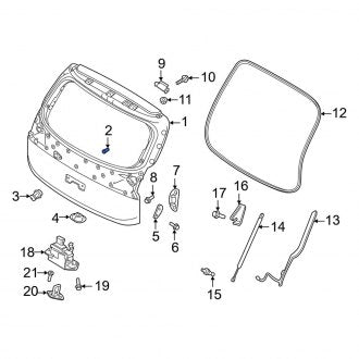 New Fits Kia, Liftgate Nut - Part # 797972B000