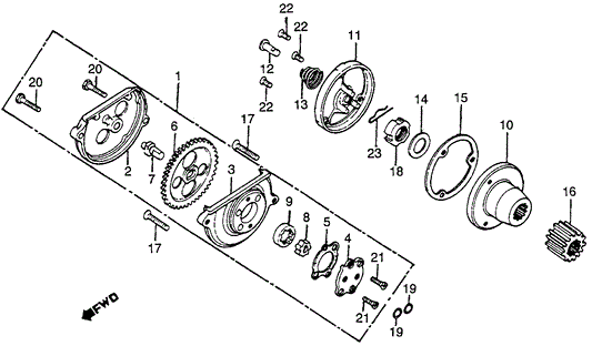 Gear, Oil Pump Drive (39T)