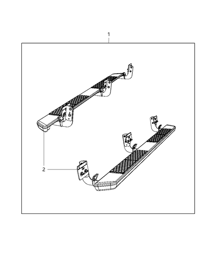 New 2012 Fits Chrysler 1500 Board Kit-Cab - Part # 82211701AC