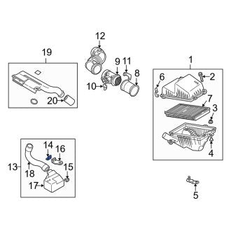 New Fits Kia, Upper Engine Air Intake Resonator Bracket - Part # 0K2N313184