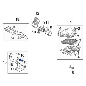 New Fits Kia, Lower Engine Air Intake Resonator Bracket - Part # 0K2N313185