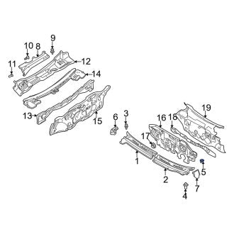 New Fits Kia, Cowl Cover Cap - Part # 0K2A1506D6