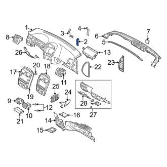 New Fits Kia, Right Instrument Panel Center Support - Part # 847342F000