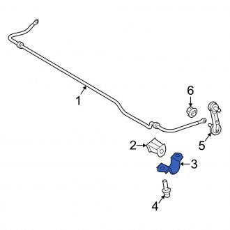 New Fits Kia, Rear Suspension Stabilizer Bar Bracket - Part # 5551429010