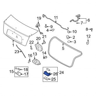 New Fits Kia, Trunk Light Bulb - Part # K997005050